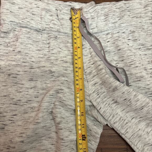 Calvin Klein Womens Joggers Light Teal Heather Fleece Lined Fold Over Size M - Picture 8 of 9